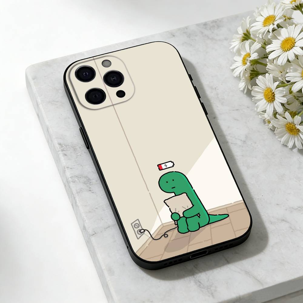 Cartoon J-Joguman Studio Phone Case For iPhone 17,16,15,14,13,12,11 Plus,Pro Max,SE4Soft Silicone Black Cover