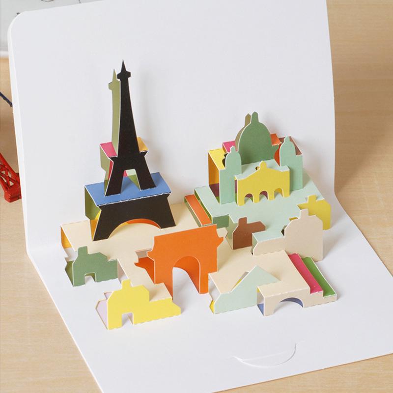 Square Pop-Up 3D Thank You Card for Kindergarten Graduation