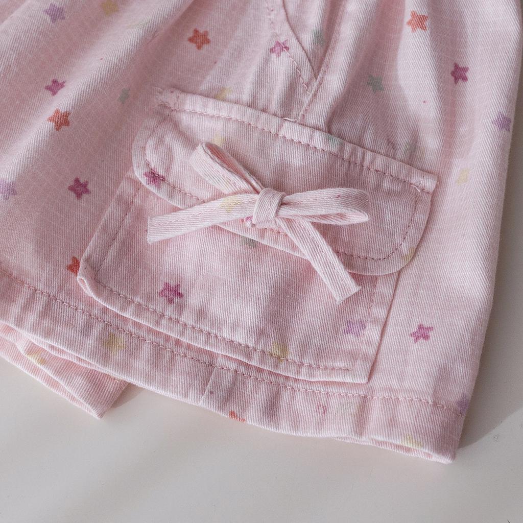 Летние шорты Корейские повседневные шорты для девочек с принтом банта и звезды Летняя одежда Детские шорты