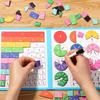 Fraction Learning Math Toy Magnetic Arithmetic Teaching Aids Wooden Book Educational Toys for Children Christmas Gift