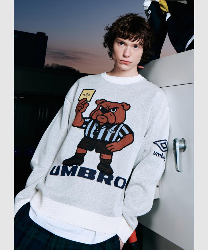UMBRO Derby Dog Судейский вязаный свитер Слоновая кость Ur121Cst31