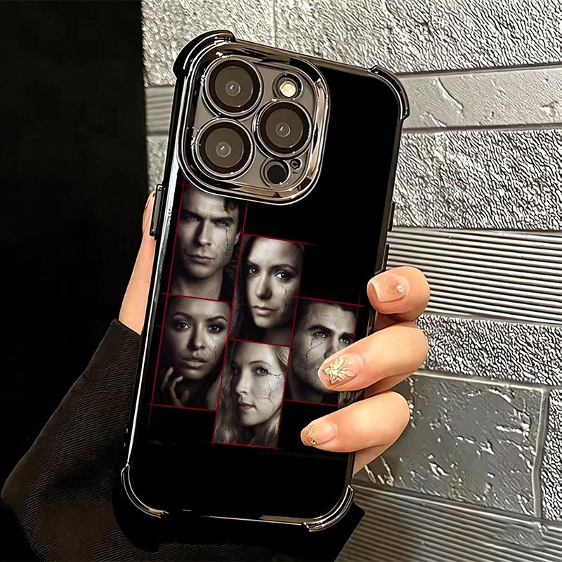 Мягкий чехол для телефона Дневники вампира Для iPhone 15 16 17 Air 14 Pro Max 16E Plus 13 12 Mini Покрытие Защита от падений Fundas