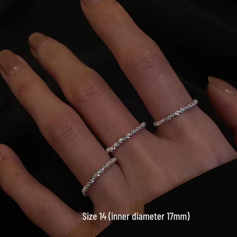 Изысканное золотое разомкнутое кольцо: Японский и корейский стиль, тонкое кольцо с бриллиантами, штабелируемые и элегантные украшения для пальцев