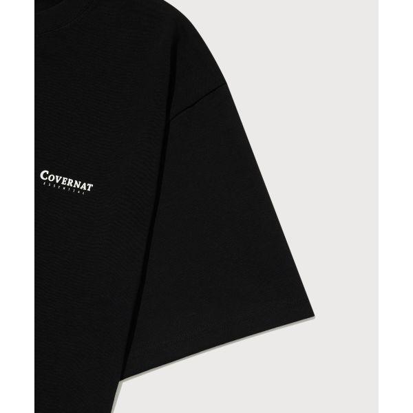 COVERNAT Pullover Round Neck Short Sleeve T-Shirt 2-Pack Unisex tops CO2602STE1BB