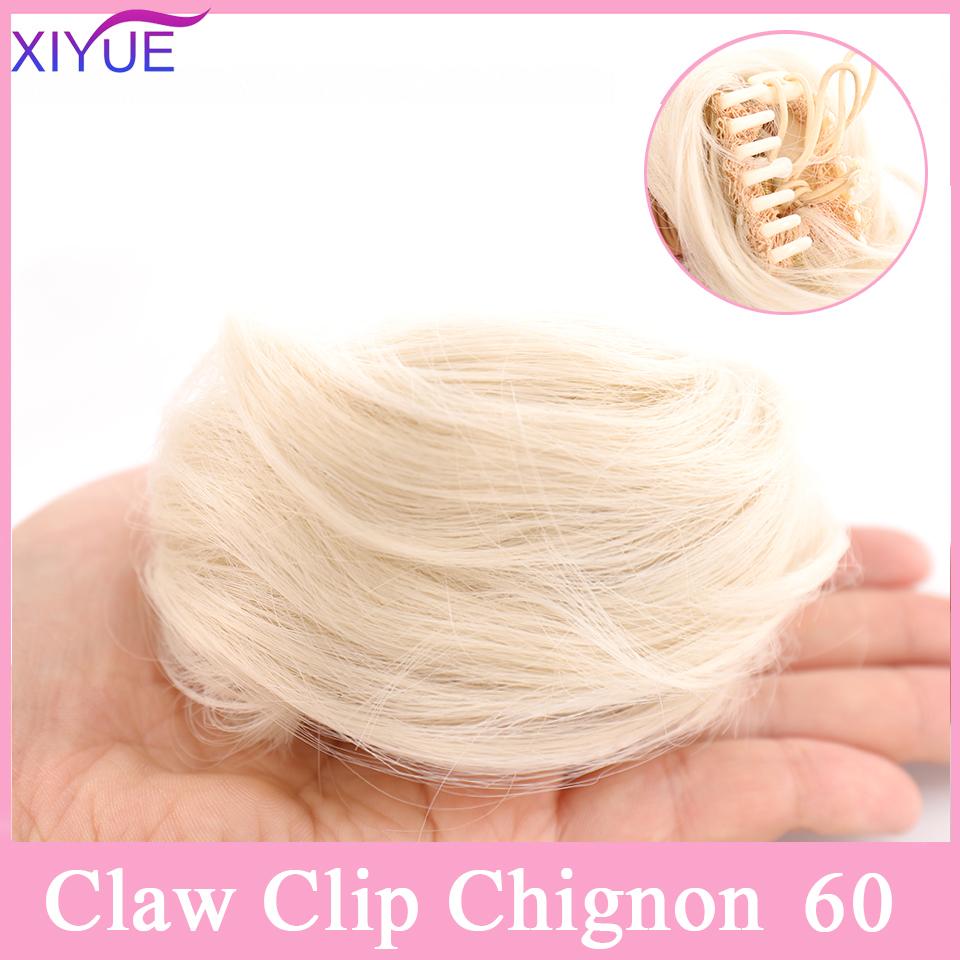 Накладные волосы на зажиме для когтей, синтетические высокотемпературные волокна, шиньон, искусственные волосы, омбре, волосы в виде когтей, грязные булочки, прическа, коготь