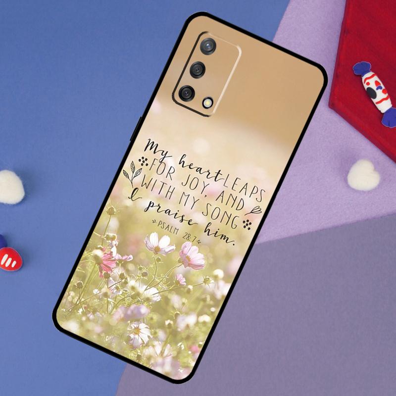 Христианский Чехол-Псалтырь Для Oppo A6 Pro A5 A18 A38 A58 A78 A98 A54 A74 A94 A17 A57 A80 A60 A40 A96 A76 A16 A15