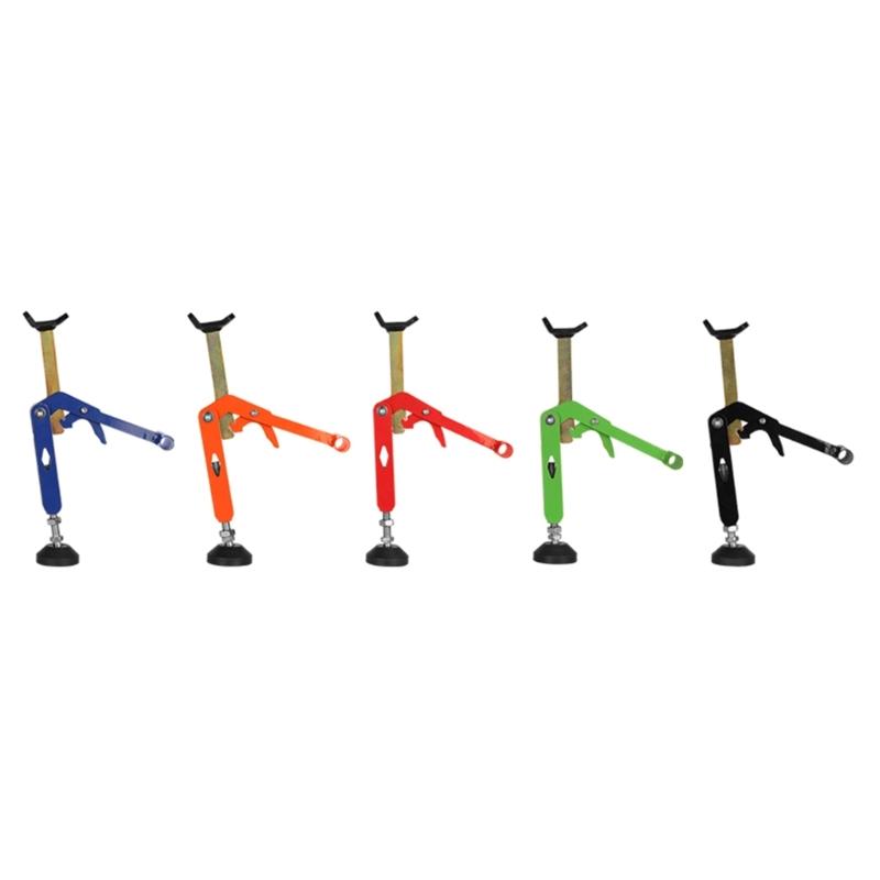 Foldable Motorcycle Wheel Stand Portable Single Sided Paddock Front Rear Support