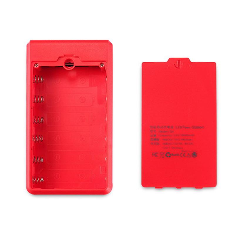 1 шт. Зарядное устройство для аккумуляторов 6×18650 Чехол для Power Bank DIY Коробка 2 USB-порта Без аккумулятора