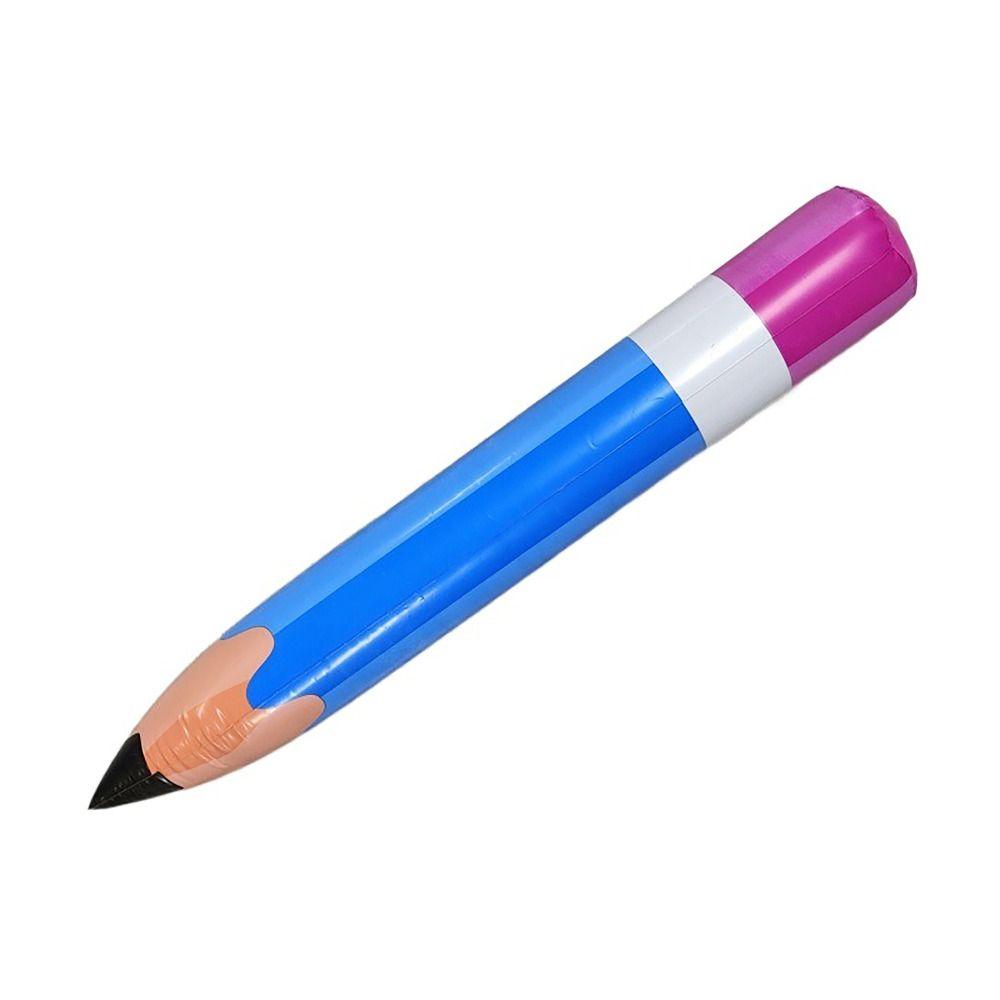 Дизайн в мультяшном стиле Гигантский карандаш Деревянный декор для класса Большой деревянный карандаш Школьные и офисные принадлежности Огромный надувной карандаш