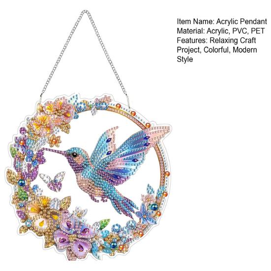 Relaxing Craft Project Colorful Pendant Necklace Acrylic 1 Pc
