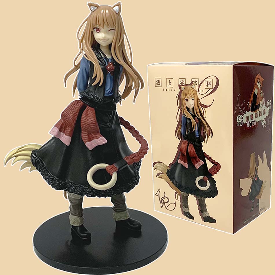 17СМ Аниме Голо Фигурка Ookami to Koushinryou Торговец Встречает Мудрого Волка Подставка Модель Игрушка Подарок Коллекция Фигурка Действия ПВХ