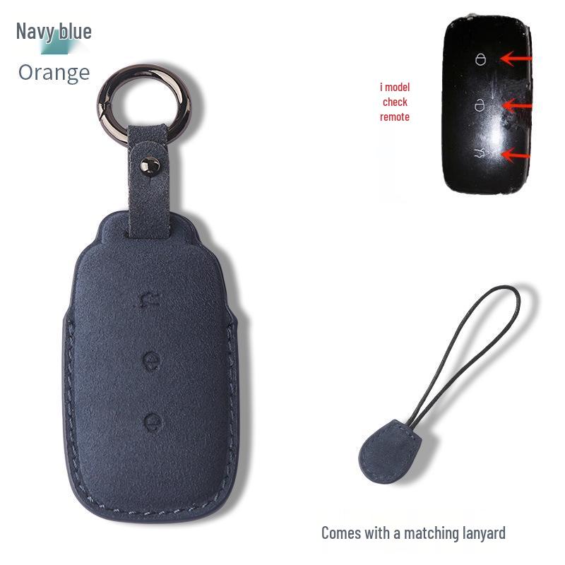 Премиальный замшевый и кожаный чехол для ключей Geely Galaxy L7 с пряжкой для мужчин и женщин