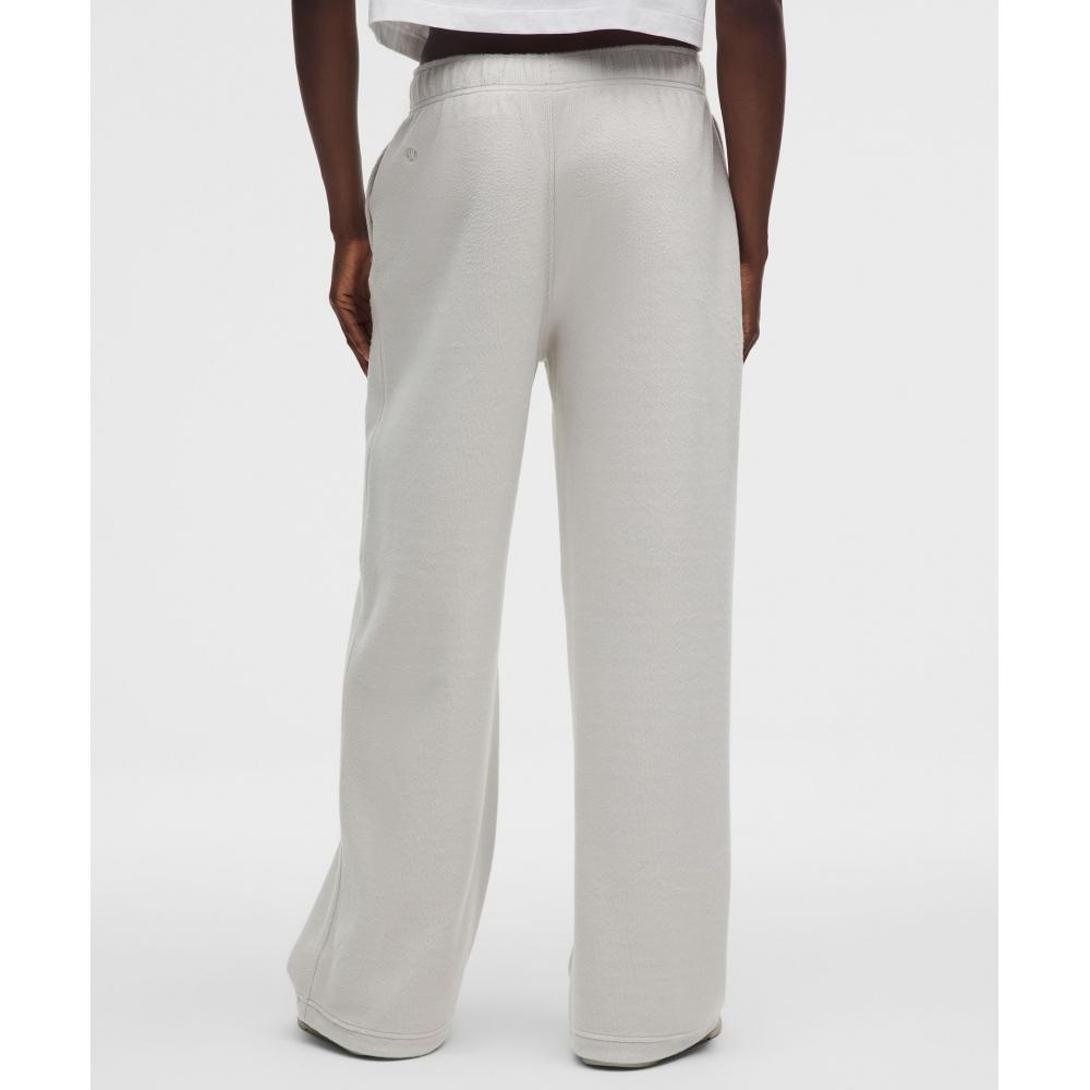 Lululemon Плюшевые велюровые брюки средней посадки цвет голубиный серый