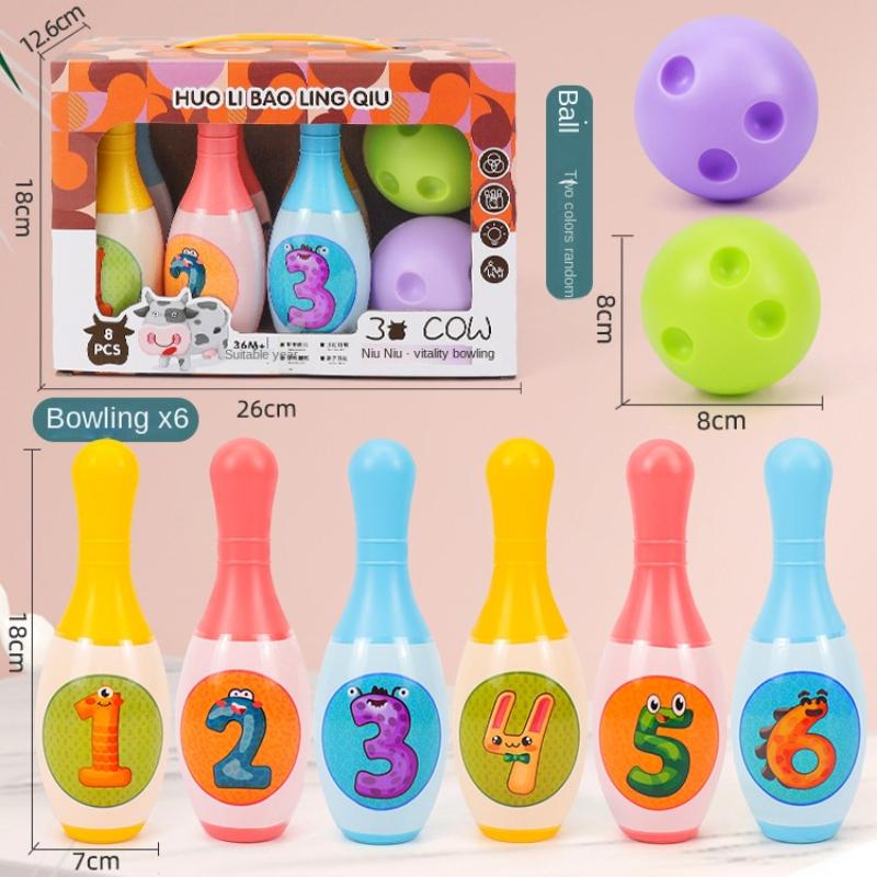 Детские игрушки для боулинга для мальчиков и девочек, спортивные мячи для помещений для детей, взаимодействие родителей и детей, головоломка и раннее развитие