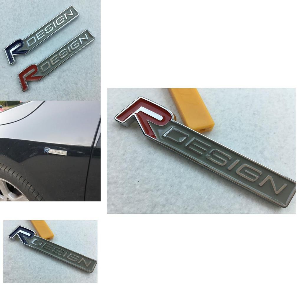 Премиальный 3D Металлический R Design Эмблема-значок с буквой R Наклейка на автомобиль для Volvo Xc60 X
