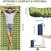 Outdoor Camping Super Thick 4-Inch Inflatable Sleeping Mat With Built-In Pillow And Pump Air Mat For Travel Hiking Climbing
