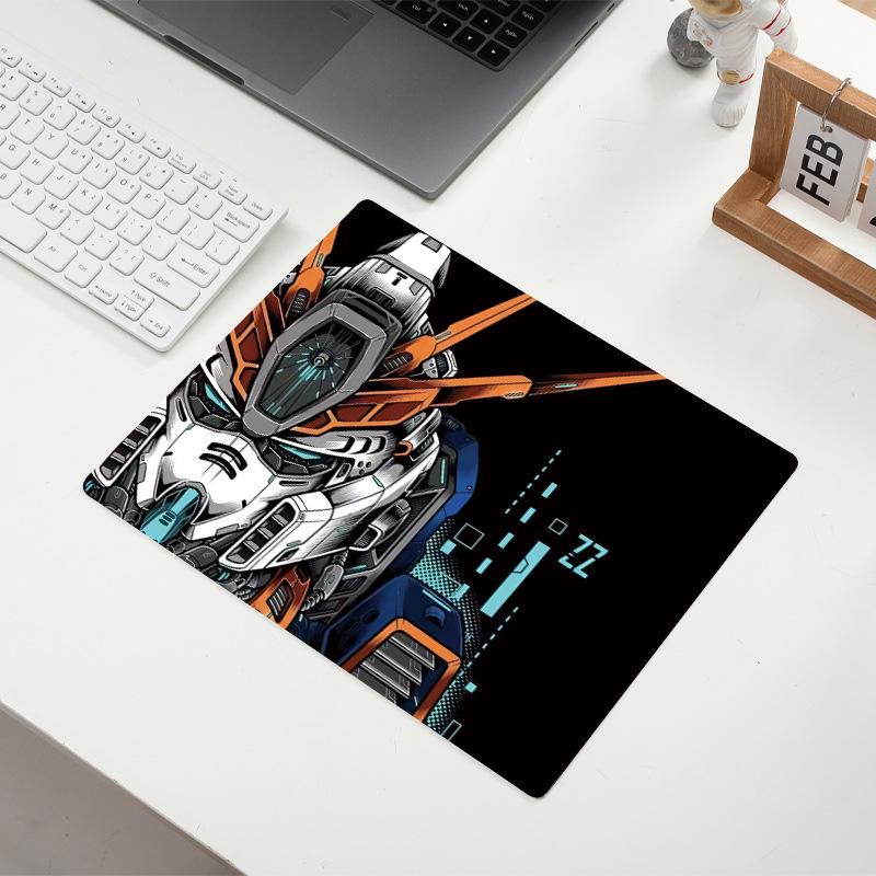 Gundam Anime Mouse Pad: Small Desk Mat with Precision-Locked Edges