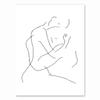 Nordic Minimalist Figures Line Art Sexy Woman Body Nude Wall  Drawing PostersCanvas Paintings Prints Decoration for Livingroom