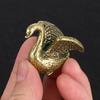 Antique Swan Small Ornaments Home and Office Decorations, Tea Pets, Solid Brass Distressed