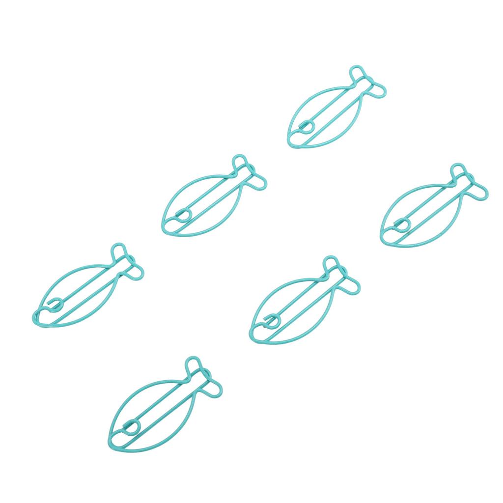 100 шт. скрепок для бумаги, многоцелевые, в форме милой рыбы, изысканные, нержавеющие металлические скрепки для домашнего хозяйства