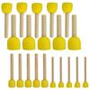 5Pcs Painting Brushes Super Soft Head User-friendly Wood Round Sponge Foam Brush DIY Painting Gadgets School Supplies
