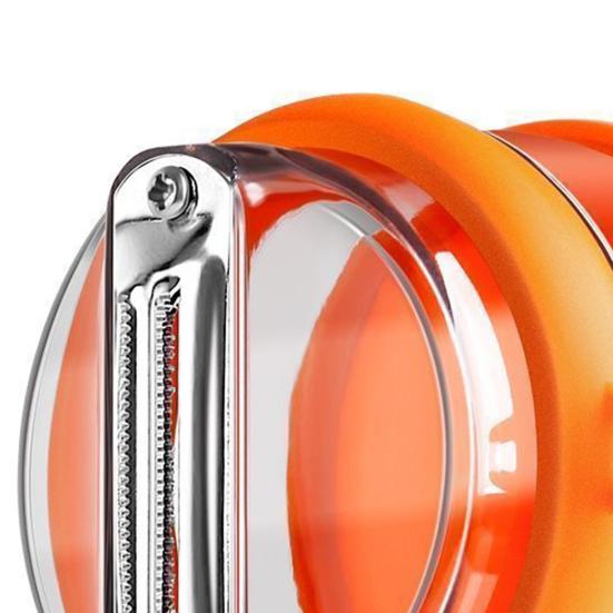 Овощечистка из нержавеющей стали с контейнером для сбора очистков Двусторонняя эффективная машина для чистки Многофункциональные овощечистки для домашней кухни