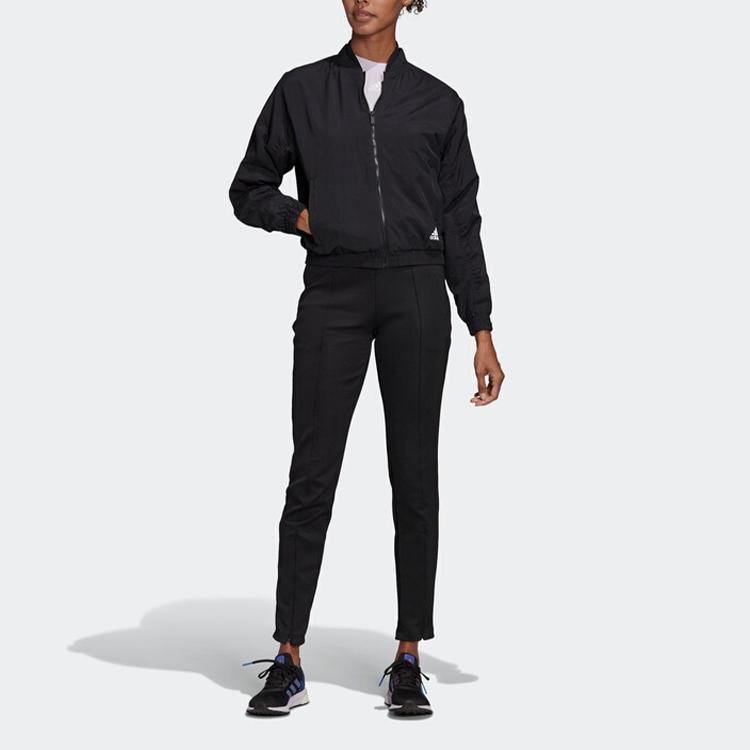 adidas Женские облегающие повседневные спортивные брюки, черные FP7971