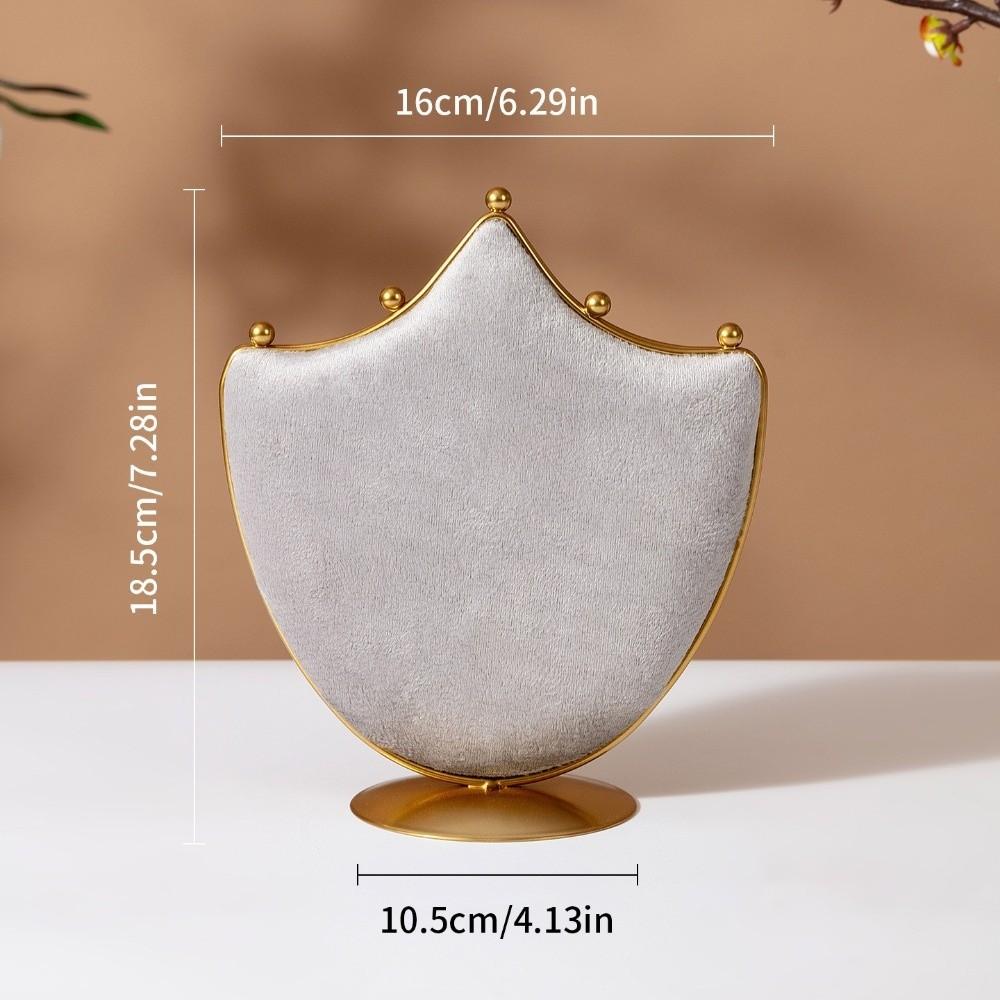 Green Jewelry Display Stand Velvet Necklace Shelf New Necklace Organizer Jewelry Shop Window