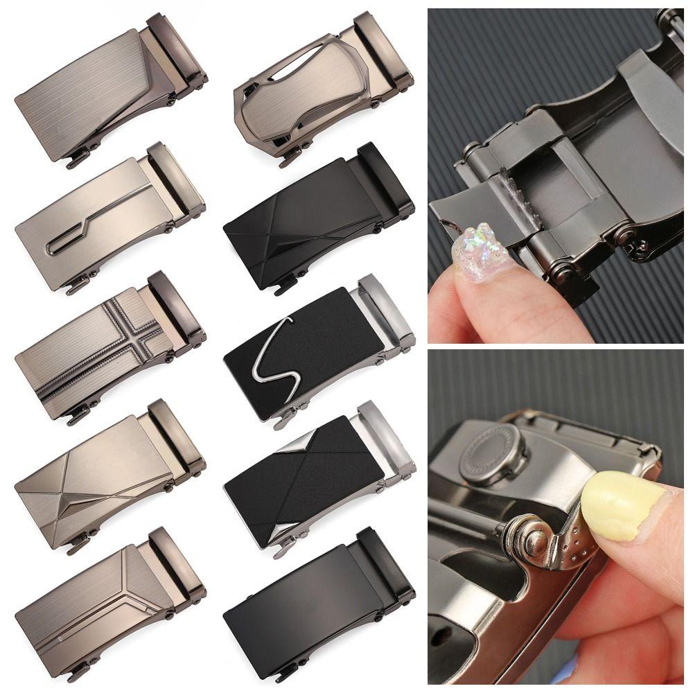 Adjustable Belt Replacement Buckle Iron Automatic Buckle Fashion Men's Belt Head Men