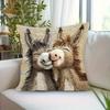 Cartoon Donkey Pillow Cover Zippered Cute Animal Pillowcase Decorative Throw Pillow Cover for Car Sofa Couch Bedroom