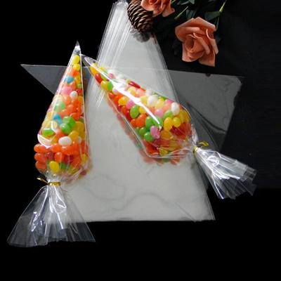 100 шт./лот, целлофановый пластиковый пакет для сладкого попкорна, экологически чистый упаковочный пакет для шоколада, пакеты для конфет, подарочные пакеты