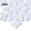 White Fluffy Hanging Decorations for Winter Party Furry Christmas Snowflake Ornament, Faux Fur Tree Decoration, Holiday Accessories Plush Topper Xmas