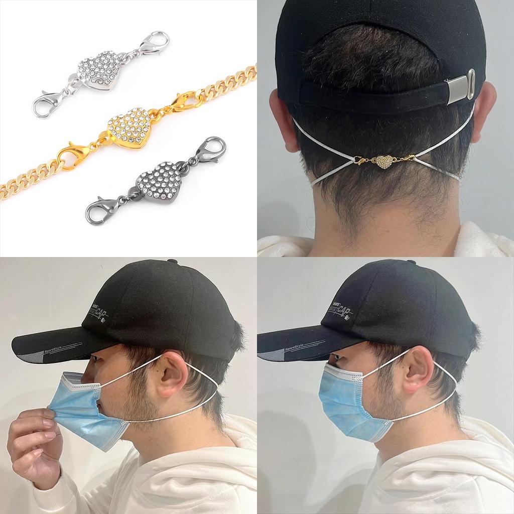 2 компл./сумка, сильные магнитные застежки в форме сердца, подходят для браслетов, ожерелья, застежки, соединители для изготовления ювелирных изделий