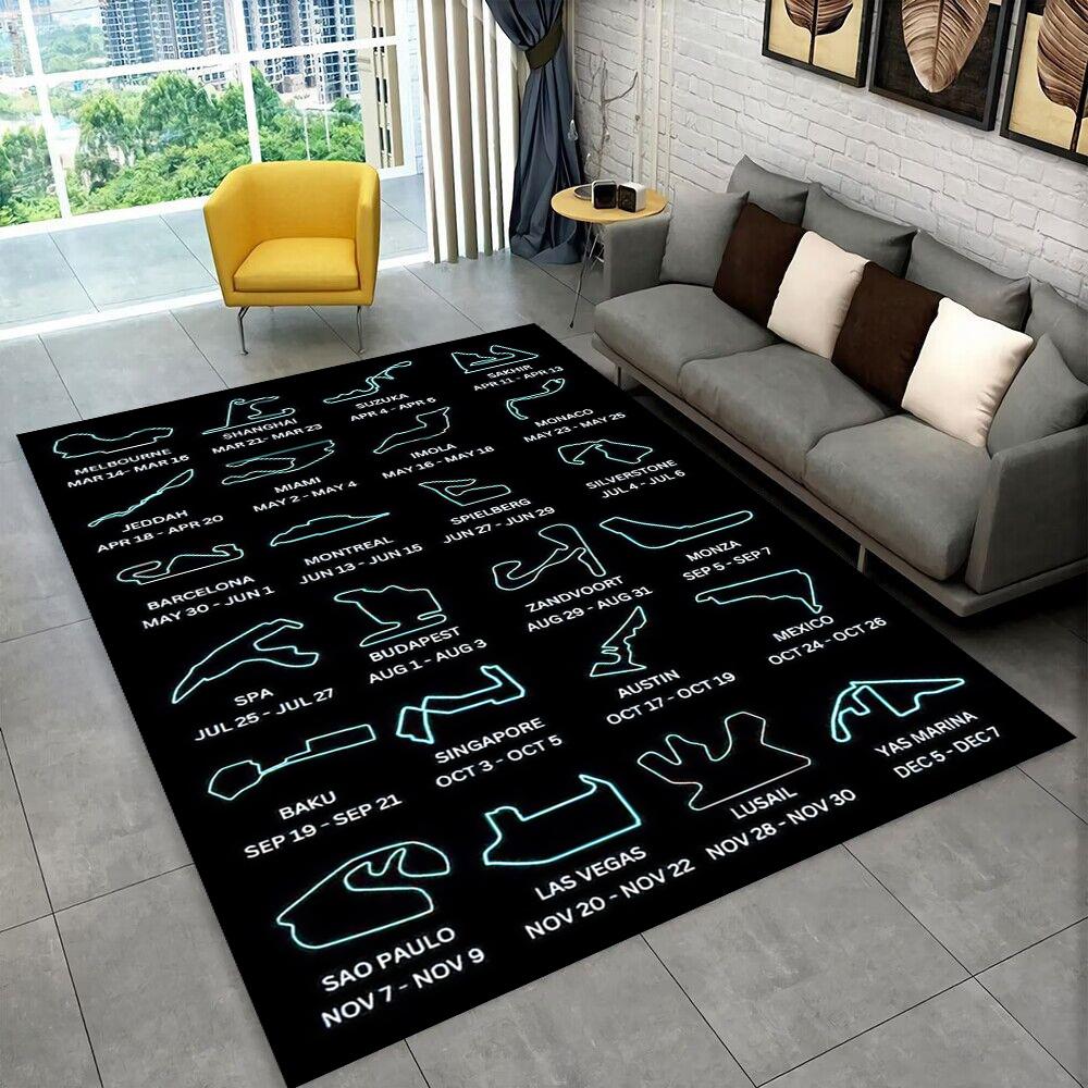 27 Style Sports City Event Map Racing Track Carpet Rug for Home Living Room Bedroom Sofa Doormat Decor,kids Non-slip Floor Mat