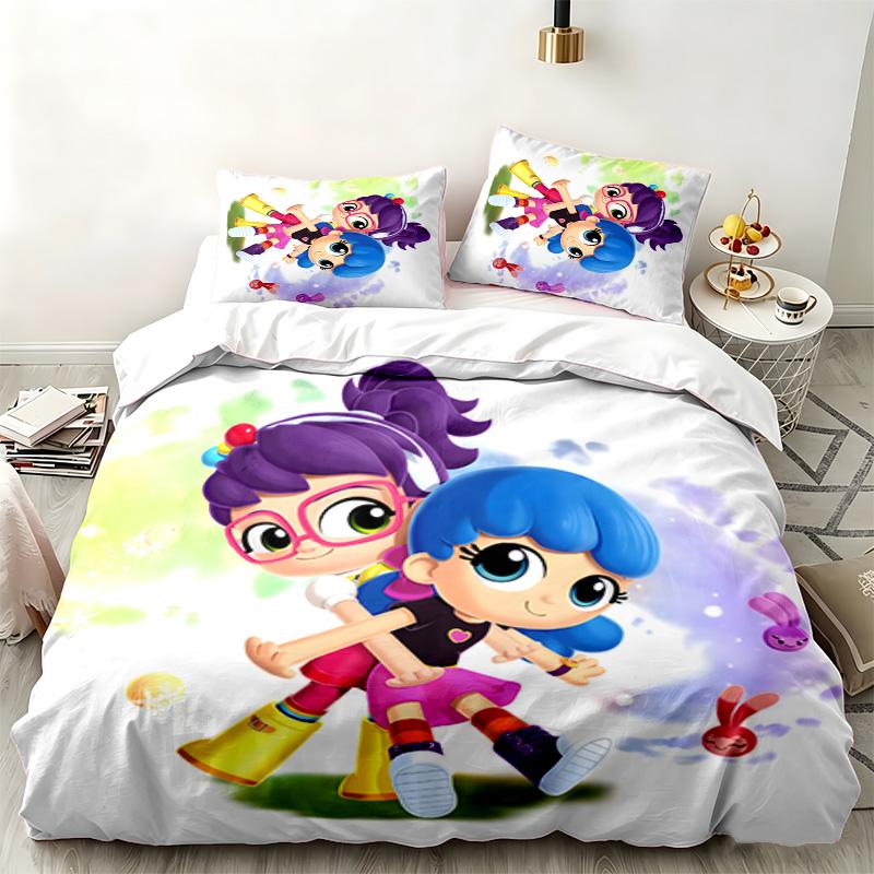 Abby Hatcher 3pc set Perfect for bedroom use Comfortable bedding set includes a duvet cover and two pillowcases Ideal birthday or Christmas gift