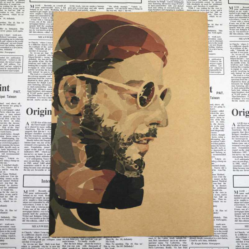 Free Shipping: Leon Lyne Killer Classic Retro Movie Poster - Nostalgic Kraft Paper Decorative Art