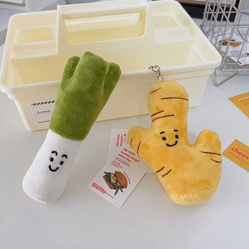 Key Buckle Bag Pendant Women Key Chain Plush Toy Pendant Vegetable Pendant Stuffed Plush Doll Toy