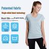 Быстросохнущая антибактериальная футболка с коротким рукавом для бега на открытом воздухе, йоги, фитнеса и повседневной носки