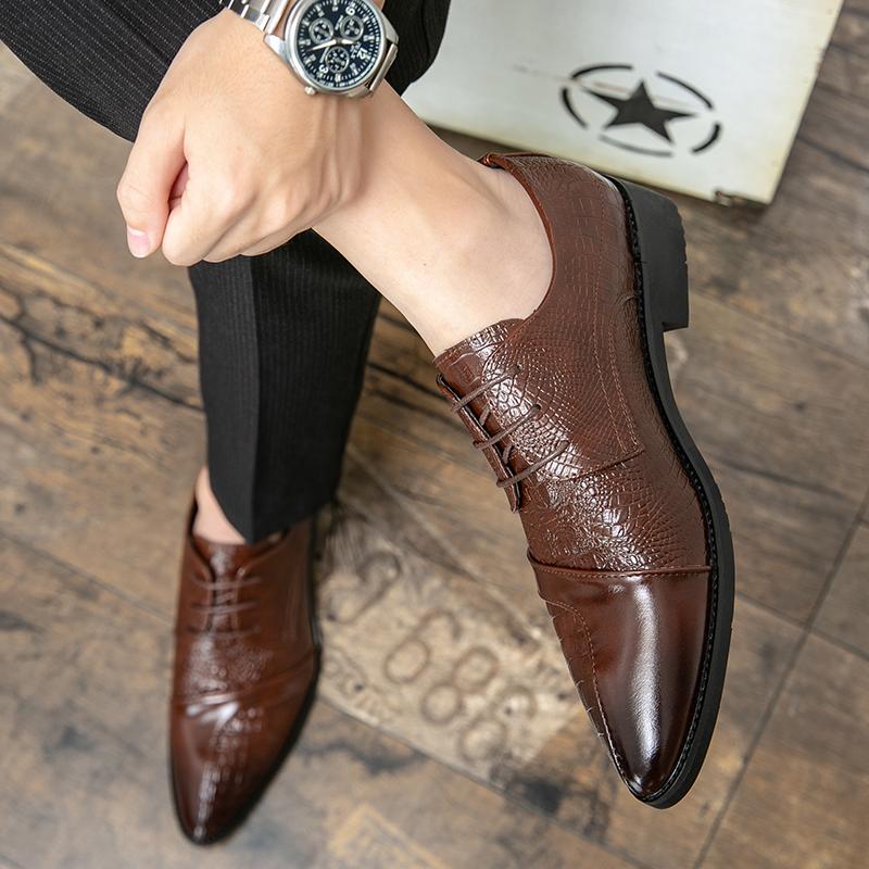 Мужские свадебные туфли Классические деловые мужские туфли Модные элегантные формальные свадебные туфли Мужские офисные туфли-оксфорды на шнуровке для мужчин