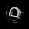 Titanium Alloy Buckles Horseshoes D Bow Staples New Shackle Key Ring  Outdoor Accessories