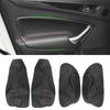 Для Ford Mondeo 2007 2008 2009 2010 2011 2012 внутренняя кожаная дверная ручка из микрофибры, подлокотник, панель, крышка
