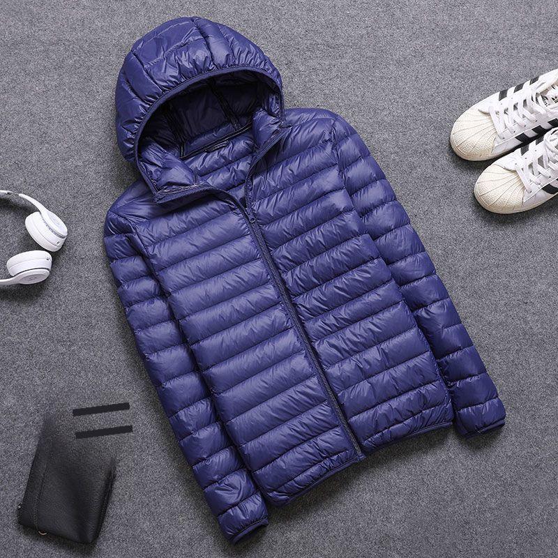 Men's Korean Style Slim Hooded Winter Down Jacket
