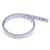 White Carbon Steel Adhesive Tape Measure with Straight Track Tape, Flat Ruler, 200cm Metric, Left To Right Reading