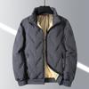 Autumn Winter Men's Cotton Jacket with Thick Wool and Sheep Wool Cotton Jacket with Large Stand-up Collar