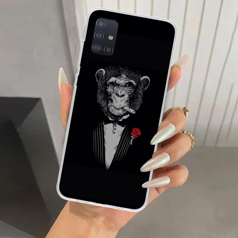 Man Suit Shirt Tie Phone Case for Samsung Galaxy A52 A32 A22 A12 A02S A50S A30S A10S Note 20 Ultra 10 Plus S10 A31 A20 A71 A72 G