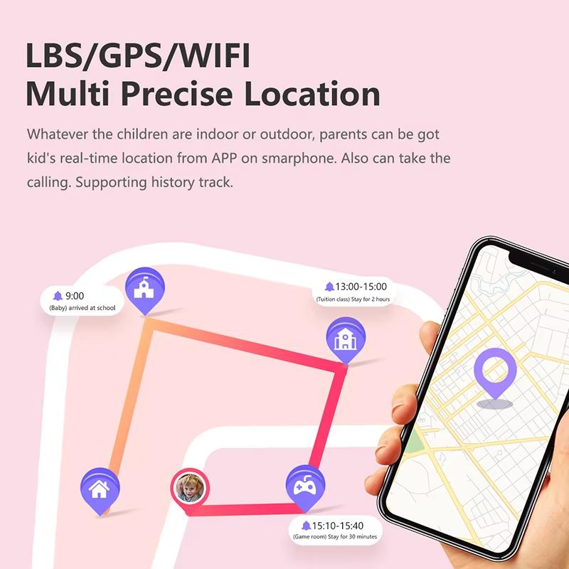 2025 Новые 4G Смарт-часы Детские GPS WIFI Видеозвонок SOS IP67 Водонепроницаемые Детские Смарт-часы Камера Монитор Трекер Местоположение Телефон Часы