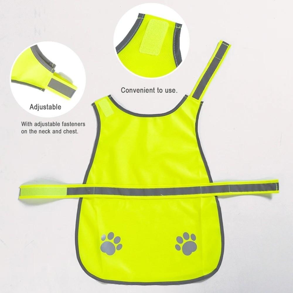 Breathable Dog Safety Vest Reflective Pet Fluorescent Clothes Puppy Visibility Jacket Chihuahua