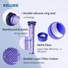 Replacement Filter Set for Dyson V7/V8 Series Cordless Vacuum Cleaners Purple