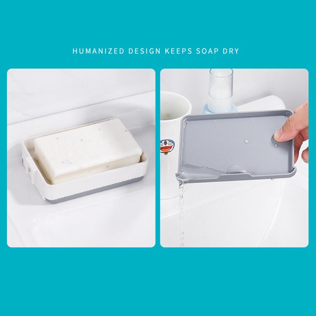 Вращающаяся настенная мыльница, 3 слоя, HIPS, вращающаяся мыльная емкость без перфорации для