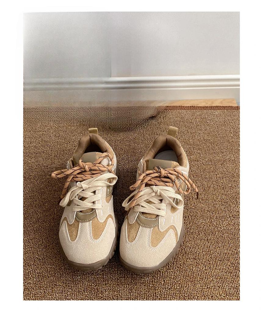 Ретро женская обувь 2024 Новая осенняя обувь кэжуал в светлых тонах женские кроссовки